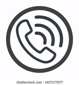 Phone Icon Vector on white background