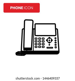 Phone icon vector on white background