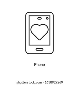 Phone icon vector on white background. Black icon illustration