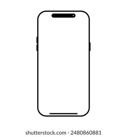 Phone icon vector on white background