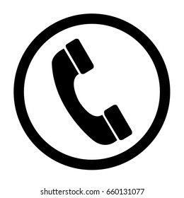 Phone icon vector on white background