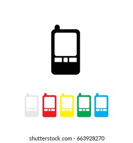 Phone icon vector on white background