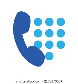 Phone icon vector. Set of flat Phone and mobile phone symbol collection