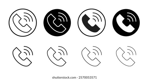 Phone icon Vector set outline
