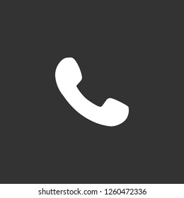 phone icon vector. phone sign on black background. phone icon for web and app