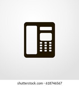 Phone icon. vector sign symbol on white background