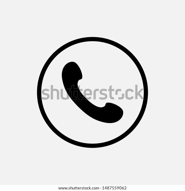 Phone Icon Vector Sign Symbol Design Stock Vector (Royalty Free ...