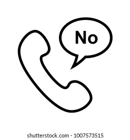 phone icon vector simple line art