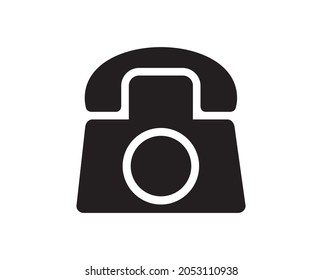 Phone icon vector. simple telephone icon in flat style