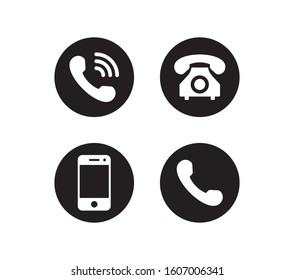 Phone icon vector. Smartphone and telephone symbol pack