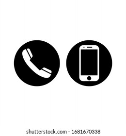 Phone icon vector. Smartphone, telephone icon pack