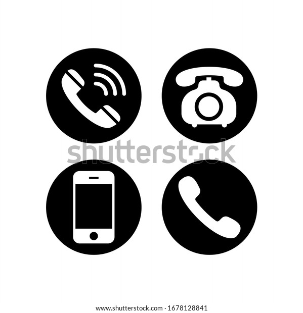 Phone Icon Vector Smartphone Telephone Symbol Stock Vector (Royalty ...