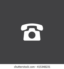 phone icon vector, solid illustration, pictogram isolated on black