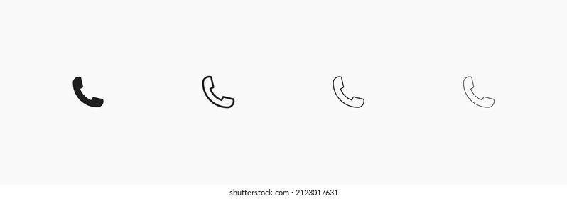 Telefonsymbol-Vektorgrafik. Telefonsymbol für Anruf und Kontakt. Telefonisches perfektes Schild