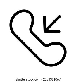 Illustration zum Design von Telefonsymbolen für Vektorsymbol