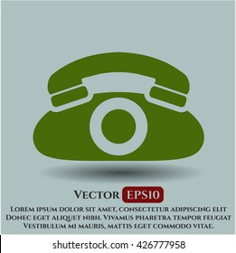 phone icon vector symbol flat eps jpg app web concept website