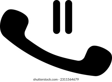 Vector de icono de teléfono, símbolo de icono de teléfono aislado. icono de teléfono para el sitio web del cliente, etc.