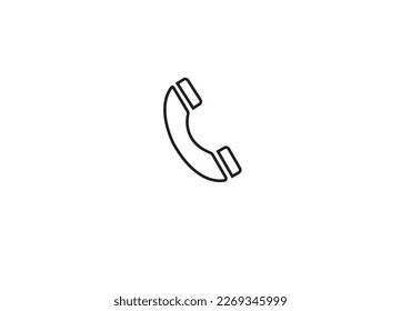 Paquete de símbolos de vector de icono de teléfono en fondo blanco.