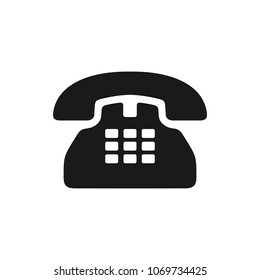 Phone icon vector. Telephone icon. Call icon vector. 