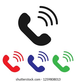 Phone icon vector. Telephone. Call