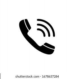 Phone icon vector. Telephone, call icon symbol illustration