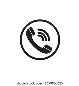 
 Vector de icono de teléfono.  Ilustración de símbolo de comunicación de llamadas y teléfonos