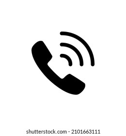 phone icon vector. telephone glyph symbol design
