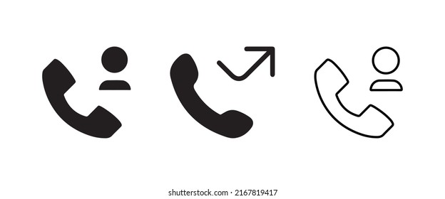 Phone icon vector. Telephone and Mobile Phone symbol pack 