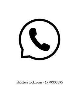 phone icon vector. telephone symbol illustration