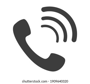 Vector de icono de teléfono. Símbolo de icono de teléfono aislado. Icono de llamada
