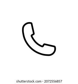 Vector de icono de teléfono. Símbolo de icono de teléfono aislado. Icono de llamada

