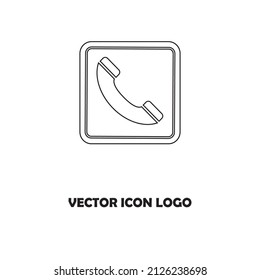 Phone icon vector. Telephone icon symbol isolated.