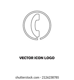 Phone icon vector. Telephone icon symbol isolated.