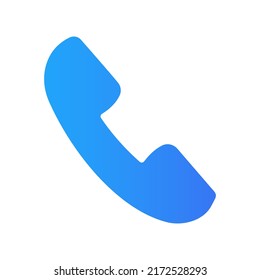 Vector de icono de teléfono. Símbolo del teléfono. Estilo plano de la plantilla de vector de icono de llamada telefónica