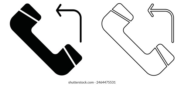Phone icon vector. Telephone icon symbol isolated on white background. Call icon. vector illustration . eps 10.