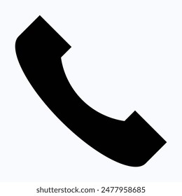 Phone icon vector. Telephone icon symbol isolated. Call icon. Isolated Silhouette Vector Icon.