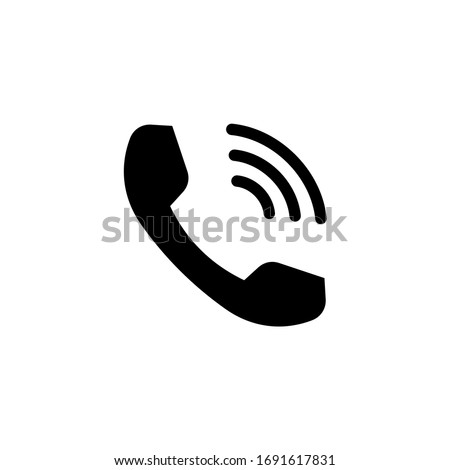 Phone icon vector. Telephone icon symbol. Call icon vector illustration
