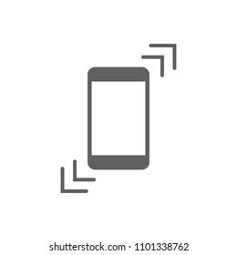 Phone icon vector in trendy flat style isolated on white background