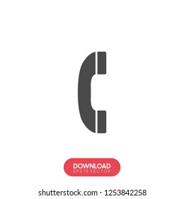 Phone icon vector. Phone trendy flat icon symbol