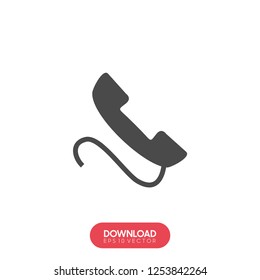 Phone icon vector. Phone trendy flat icon symbol