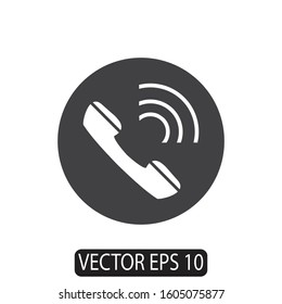 Phone Icon, Vector for Web, Flat Design