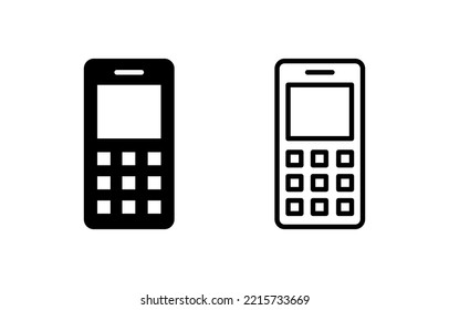 Phone icon vector for web and mobile app. Call sign and symbol. telephone symbol