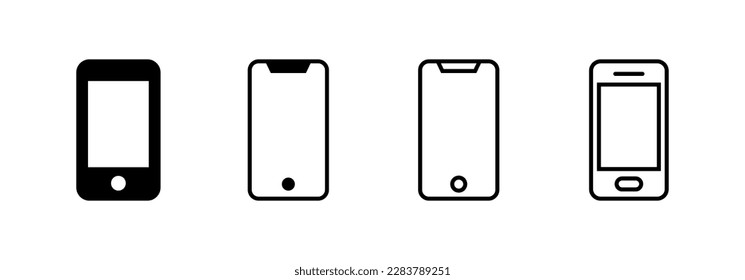 Vector de iconos de teléfono para aplicaciones web y móviles. Signo y símbolo de llamada. símbolo de teléfono
