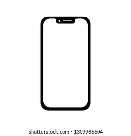 Phone icon vector.black silhouette.Call icon vector.mobile smartphone device gadget.telephone icon isolated on white