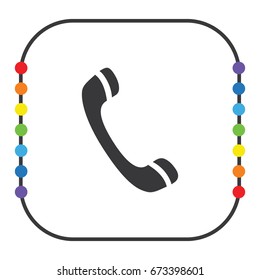 Phone icon, web design element
