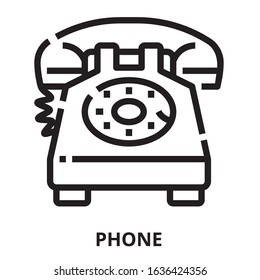Phone icon for website, application, printing, document, poster design, etc.