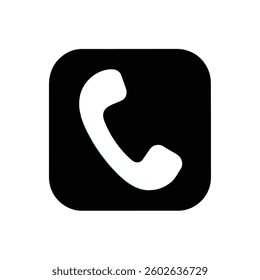 Phone icon with white background