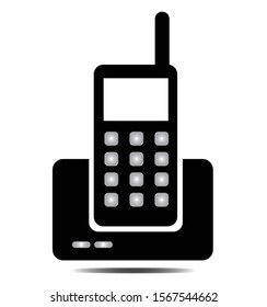 Phone icon with a white background for the web or app in eps10 vector format