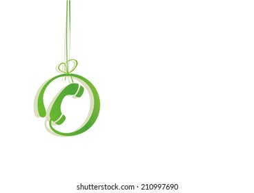 Phone icon. White background.Vector illustration.