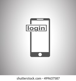 Phone icon.Black mobile phone icon.